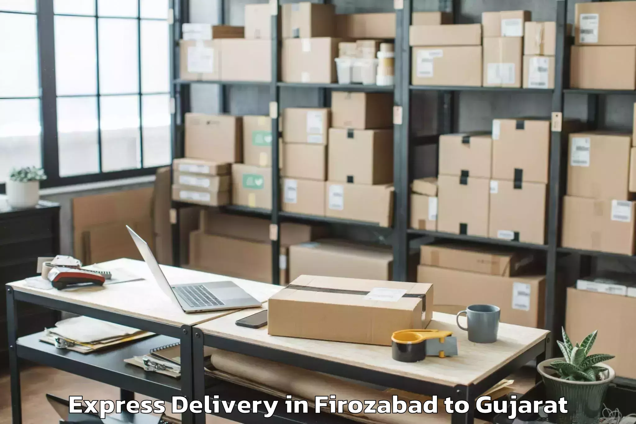 Discover Firozabad to Dhansura Express Delivery